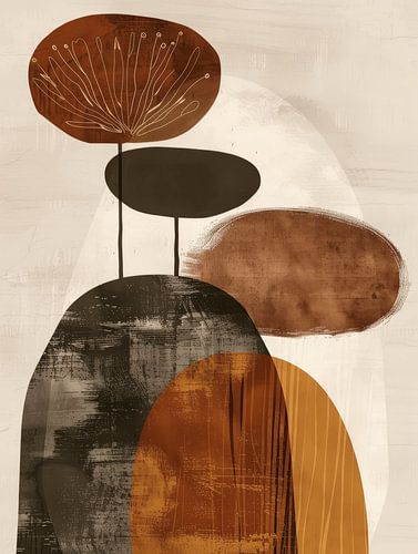 Japandi, modern en abstract