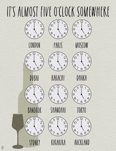 It’s almost five o’clock somewhere