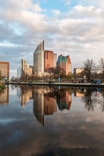 Sonnenaufgang über der Stadt Den Haag
