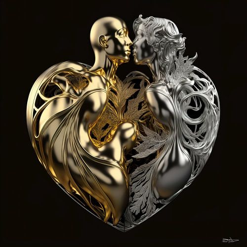 liefde in goud en zilver