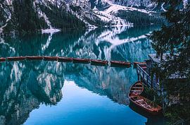 Boote auf dem Pragser Wildsee