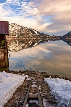 Walchensee in de winter van Einhorn Fotografie