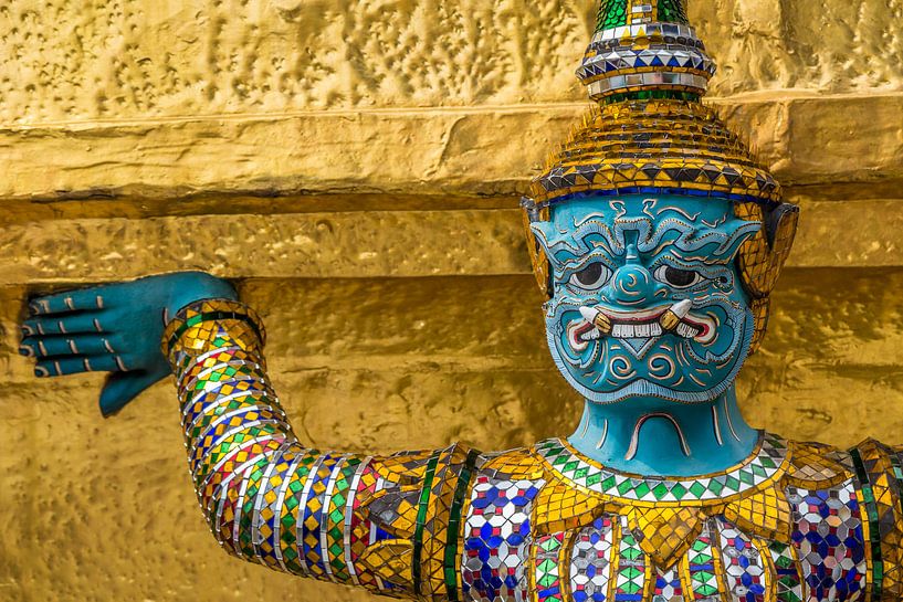 Thailand Grand Palace beeld drager van Edwin Mooijaart