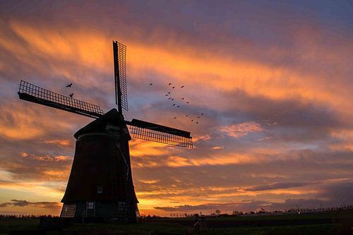 lever de soleil au moulin