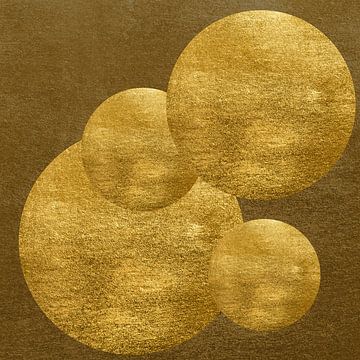 Gouden Bollen I van Lily van Riemsdijk - Art Prints with Color