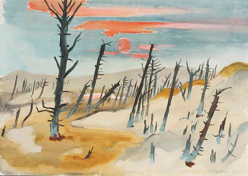 Max Pechstein, Het Dode Woud - Lonske Dune, 1934