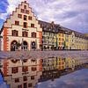 Old Town House Reflection Freiburg by Patrick Lohmüller