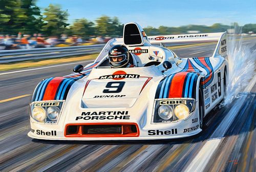 Jacky Ickx in de Porsche 908/80