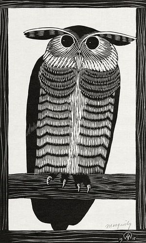 Grue de Sarus dans une rizière – Illustration vintage d'un animal japonais par G.A. Audsley