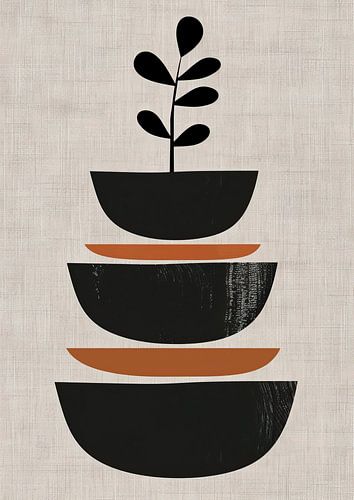 Art organique sur lin naturel