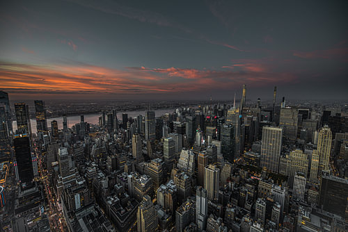 New York City at sunset