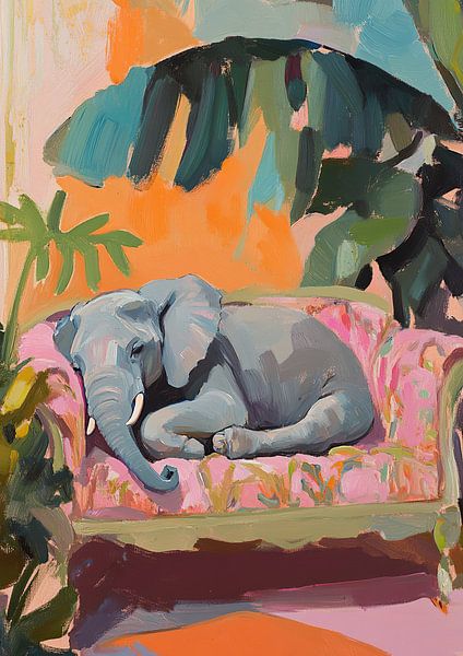 The perfect elephant nap by Niklas Maximilian