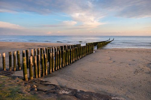 Zoutelande beach at sunset