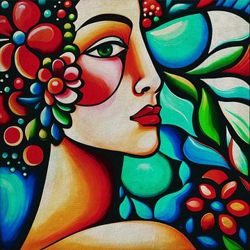Portraits painted in expressionist style no.39