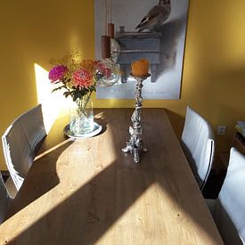 Kundenfoto: Der Distelfink von Carel Fabritius, auf leinwand