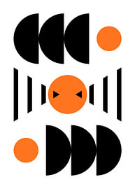 Orange Circles II. by Sigrid Vondran