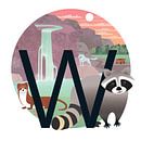 W: De wasbeer en de waterval van Hannahland . thumbnail