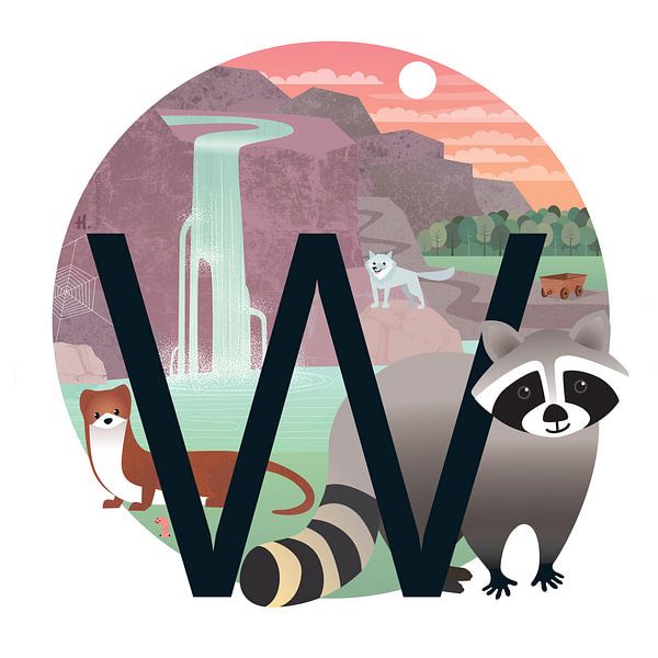 W: De wasbeer en de waterval van Hannahland .