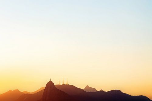 Zonsondergang in Rio de Janeiro
