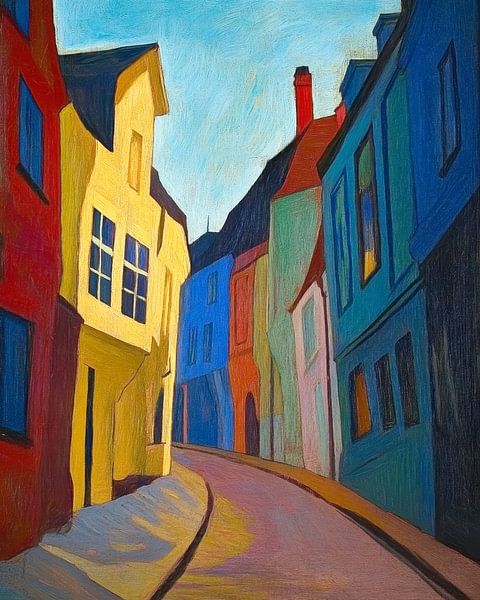 Eine Straße in Kopenhagen von Jutta Maria Pusl