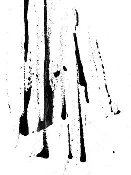 Strokes 1B | Encre noire Minimaliste Abstrait