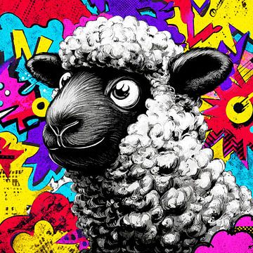 Pop Art sheep no. 2 by Digital Picture Art