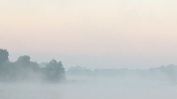 Ochtendgloren in  de mist by Art Wittingen