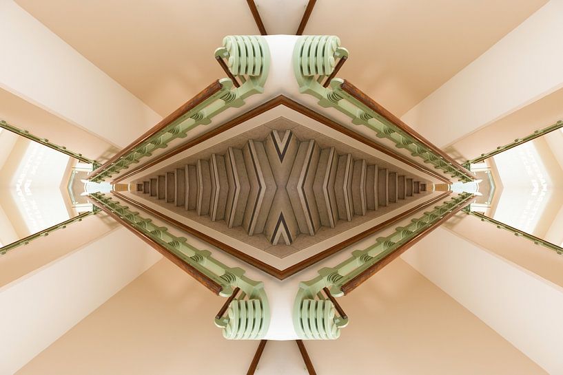 Abstract Staircase De Stijl by Peter Schütte