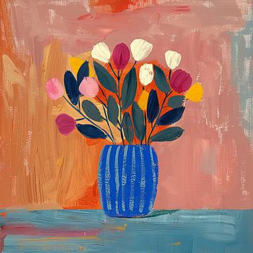 Vaas op Matisse geïnspireerd stilleven van Niklas Maximilian