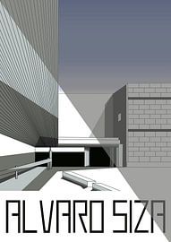 Alvaro Siza 5 - Himmel und graues Dreieck von TAAIDesign