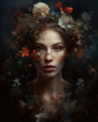 Portrait in warm tones