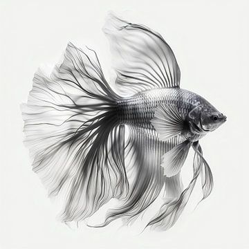 Monochrom Fisch von Uncoloredx12
