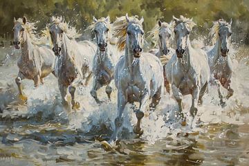 Witte paarden van Thea