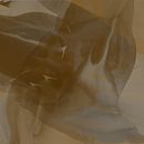 Abstract watercolour in earth tones and blue by Studio Allee thumbnail