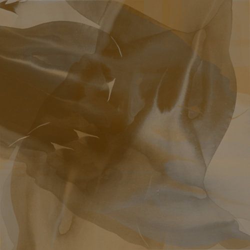 Abstraktes Aquarell in Erdtönen und Blau