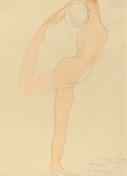 Tanzende Figur, Auguste Rodin von Meisterhafte Meister