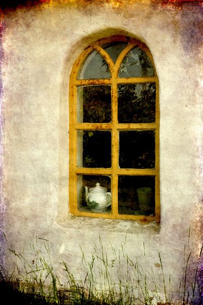 Molenraam met theepot van Dieter König