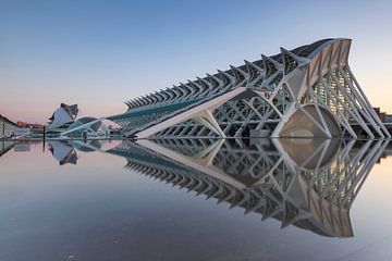 Moderne architectuur van de Stad van Kunst en Wetenschap in Valencia