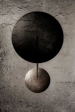 Modern Abstract. In Balance 1. Japandi. van Alie Ekkelenkamp