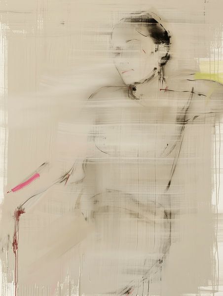 Figurative portrait, minimalism by Japandi Art Studio