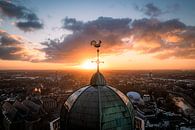 The rooster atop the pepper pot Zwolle by Thomas Bartelds thumbnail