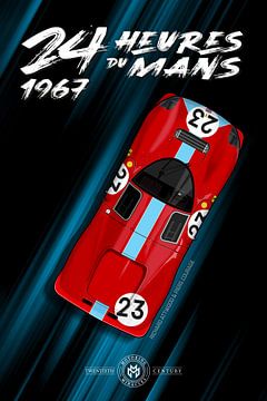 24 Heures du Mans 1967 Attwood Courage von Theodor Decker