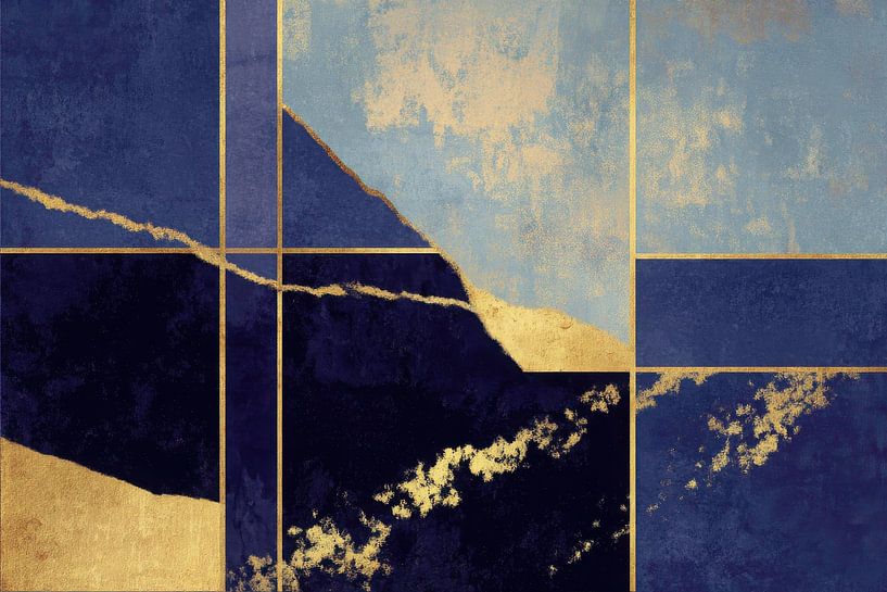 Art Deco: Blue and gold by Niklas Maximilian