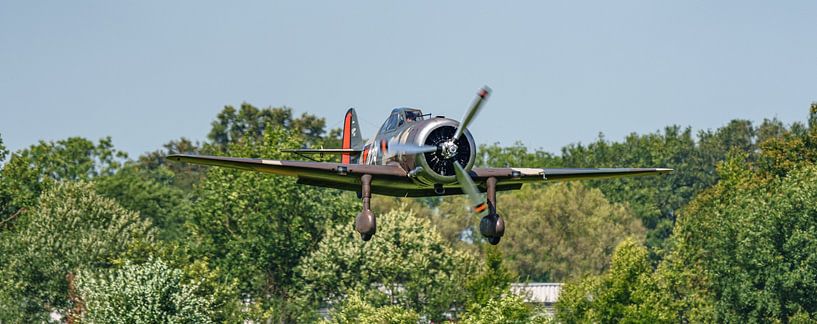 Atterrissage du Fokker D-XXI 229 sur l&#039;aérodrome de Hoogeveen. par Jaap van den Berg