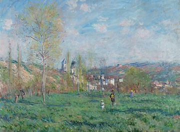 De lente in Vethuil, Claude Monet