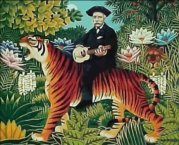 Traumgarten by Henri Rousseau. van Frank Zuidam