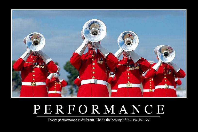 STK107159M-Performance: Inspirational Quote and Motivational Poster by Stocktrek Images