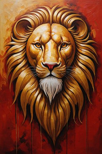 De Majestueuze Gouden Leeuw in Art Nouveau