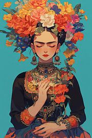 Le paradis de Frida Anime Style sur Poster Art Shop