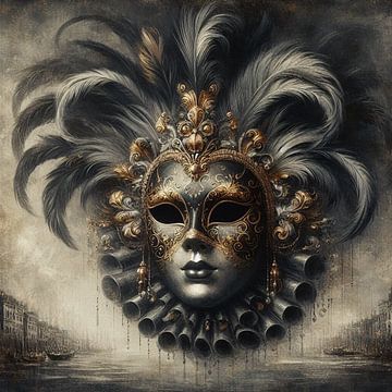 Venetiaans masker van Nicolette Vermeulen